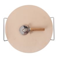ORION Baking stone + slicer dia. 33 cm, stoneware/wire