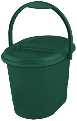 KEEEPER Vědro 13 l s víkem ECO, zelená