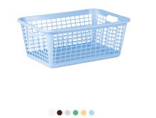 Пластиковий кошик ALFA для чистої білизни 68 х 46 см, поєднання кольорів