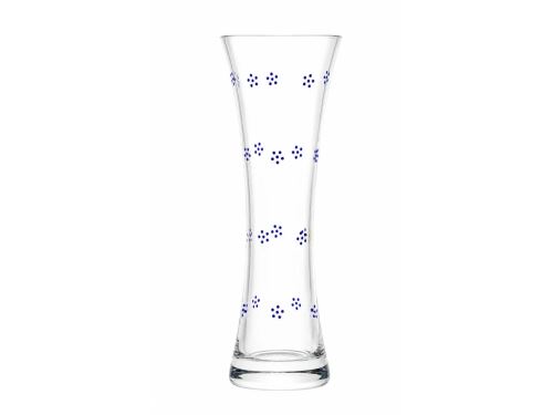 CRYSTALEX Váza 19,5 cm, modré tečky_0