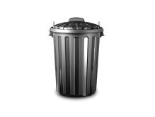 Сміттєвий бак PLASTIC FORTE, пилозбірник 21 л, чорний