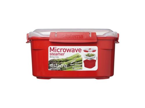 SISTEMA MICROWAVE Napařovací dóza 2,4 l, červená_0