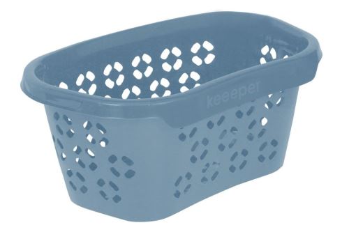 KEEEPER Koš na čisté prádlo ANTON 30,5 l, 57 x 38 x 26 cm, modrý