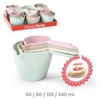 PLAST TEAM Food measuring cup, set, 4 pcs