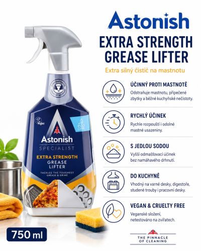 ASTONISH Čisticí sprej na odmaštění - extra silný 750 ml, C6750_0