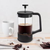 ORION French press 0,4 l BLACK, borosil. sklo/plast_2 (1)