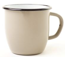 Mug 8 cm 0.25 l, conical, gray