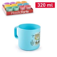 PLASTIC FORTE Mug DINO DECO STDO SWEET, 320 ml, mixed colors