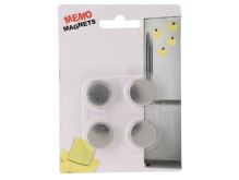 Magnet na lednici MEMO 2 cm, 4 ks, nerez Magnet na lednici MEMO 2 cm, 4 ks, nerez