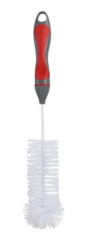 TORO Kartáč na sklenice 34 cm, červená/šedá