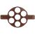 ORION Silicone pancake mold / 7-section, brown