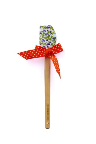 ALVARAK Stěrka kuchyňská 21 cm, silikon/dřevo, borůvky