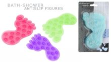 Non-slip mat for bathtubs, showers FEET 4 pcs, mixed colors
