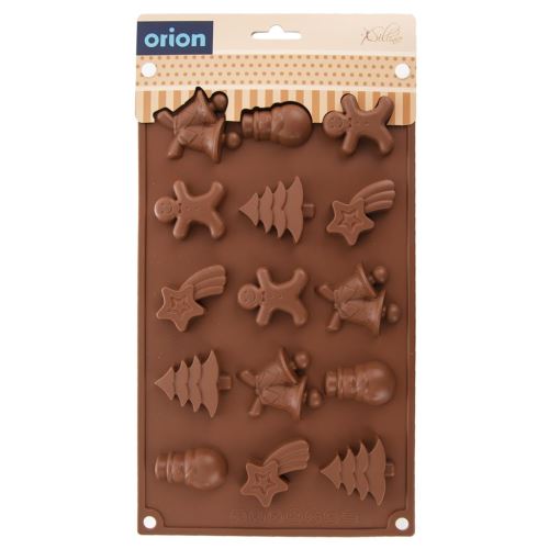 ORION Forma CHRISTMAS 15 ks, silikon, hnědá