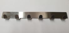 Adhesive strip 6 x hook, 24 cm, 1 pc, stainless steel
