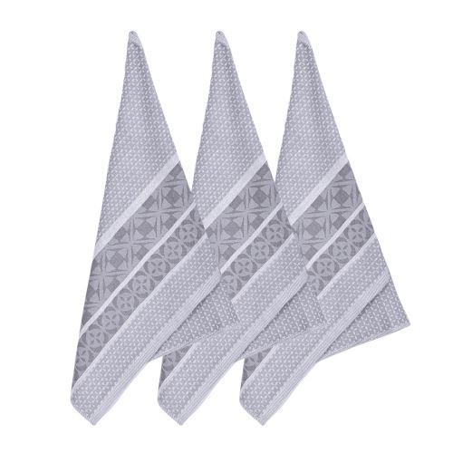 FORBYT Utěrka kuchyňská ELEGANT GREY bavlna z Egypta, 50 x 70 cm, 3 ks_0
