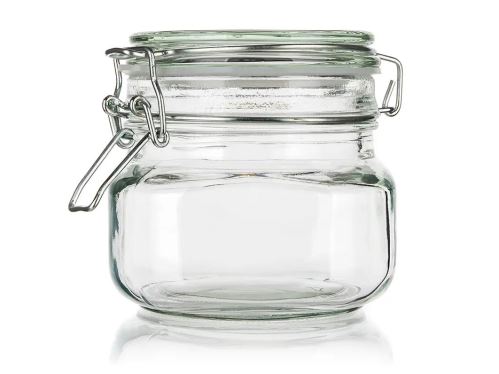 BANQUET Dóza s patentním uzávěrem EREA 0,5 l, sklo