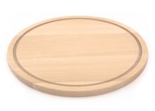KOLIMAX Cutting board with groove 30 x 1.6 cm, beech