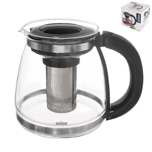 ORION Konvice + nerez filtr 1,73 l, borosil. sklo/plast