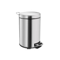 ORION Wastebasket 3 ls with pedal, stainless steel