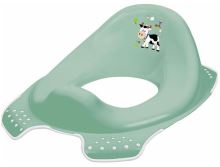 KEEEPER Reduction, non-slip toilet seat, children&#39;s, green hippo