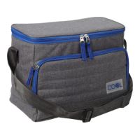 Termo taška 12 l, 31 x 15 x v.23 cm, šedá/modrá