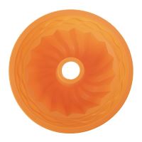 ORION Forma silikonová na bábovku, bábovka, velká, o 23,5 cm, výška 11 cm, oranžová_3