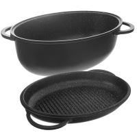 ORION Baking pan GRANDE 40 x 27.5 x 8 cm, glass lid, induction