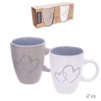 ORION Mug Double Love HEART 0.14 l, 2 pcs mix