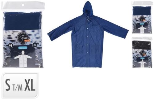 Pláštěnka pro dospělé XL, dlouhá, pevná, barvy mix