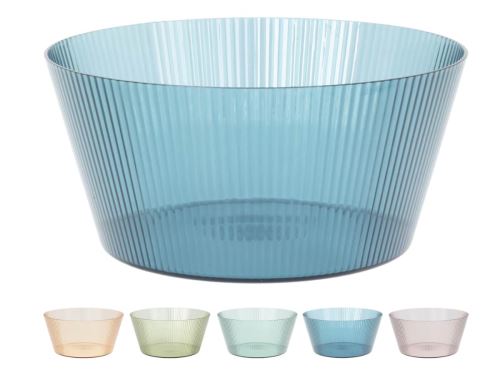 Miska na salát 24,5 cm, 4 l, plast, barvy mix