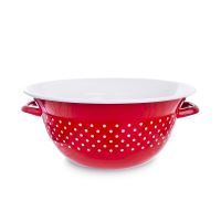 ORION Krajáč s uchy, zadělávací mísa tečka 26 cm, smalt