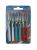 Dessert forks 10 cm 6 pcs, stainless steel/plastic