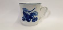CZECH PORCELAIN KAREL mug 0.3 l, blue cherry