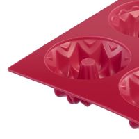 WESTMARK Forma silikonová na 6 báboviček TRIO mix, 29,5 x 17,5 x 4 cm, červená_2