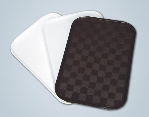 ALFA plastik Podnos 49,5 x 35 cm, bílý / hnědý