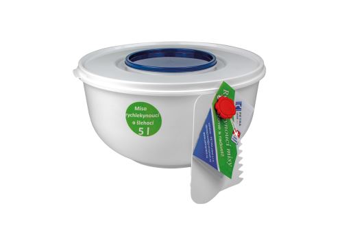 PETRA PLAST Miska s víkem 5 l, rychlekynoucí, plast, barvy mix