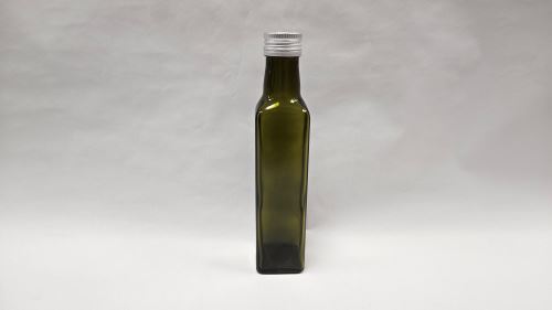 Lahev na olej MARASCA s plech víčkem 0,25 l, tmavá