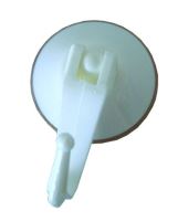Hook with lever ø 4 cm, suction, white