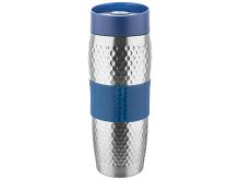 FLORINA Thermo mug PRESSTON 360 ml, stainless steel, blue