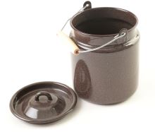 Bandaska, watering can with lid 3,5 l, OLYMP, brown granite, enamel