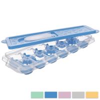 ORION Ice mold with lid 12 pcs, silicone bottom, color mix