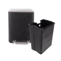 ORION Koš na odpad s pedálem Exclusive BLACK 6 l, nerez/plast_4 (3)