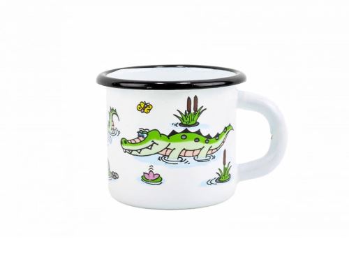 BELIS Hrnek 7 cm 0,25 l, KROKODÝL, smalt