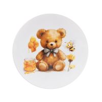 ORION Children's shallow plate TEDDY BEAR, diameter 21 cm, porcelain