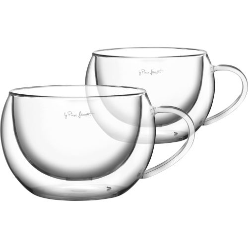 LAMART Sklenice s uchem VASO 270 ml, 2 ks, dvoustěnná