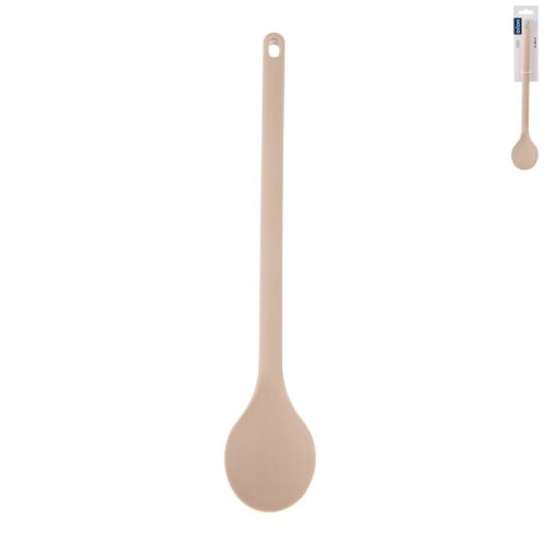 ORION Vařečka kulatá 28 cm, silikon, béžová