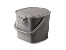 SNIPS Koš na bioodpad 3 l, tm.šedý + sv.šedé víko, plast