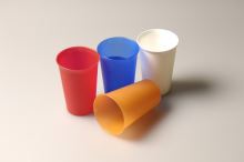 DK plastic Cup 0.3 l, 1 pc, colors mix