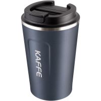LAMART Thermos mug 350 ml, gray-blue